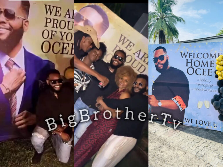 Watch How Ocee family welcomed him home in grand style after his eviction (VIDE0) Watch How Ocee family welcomed him home in grand style after his eviction (VIDE0)
