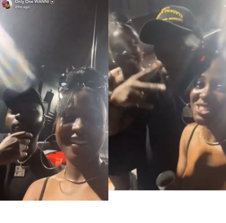“The King Is….” – Wanni says as she shares a video of her and Handi With Davido [VIDEO]