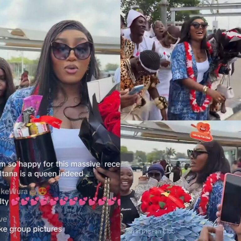 Sultana Fans Welcome Her To Abuja In Grand Style (VIDEO)